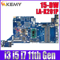 For HP Pavilion 15-DW Laptop Motherboard With I3 I5 I7 11th Gen CPU GPT52 LA-K201P M29209-601 M29209-001 MB 100% Tested
