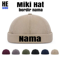 COD | Topi/Peci Miki Hat Ustadz Abdul Somad Gratis Custom Bordir / Peci Miki Hat Anak Free Custom Bo