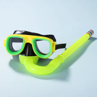 Kanak -kanak-Kanak lelaki goggle snorkel set berenang bingkai besar snorkeling hd lelaki goggle