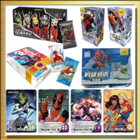 Marvel Cards DC Movie Peripheral Superhero Battle the Avengers Flash Gold Game Spider-Man Cards Comics Heroes Versus SpiderMan