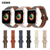 Fashion Leather Strap For Apple Watch Series 6 40 44mm Smart Band IWatch 5 4 3 2 1 SE 38mm 42mm Bracelet Watch bands