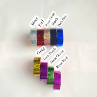[COD] Zeita - Pita Kado Plastik Motif 2cm  Pita Jepang Kertas 14 Meter Dekorasi