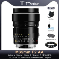 TTArtisan M35mm F2 AA APO Full Frame Manual Lens with Adapter for Hasselblad Leica M Sigma Canon RF Panasonic Nikon Z Fuji XF G