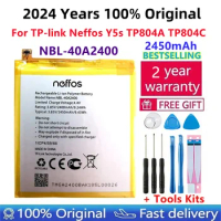 New 2450mAh High Quality NBL-40A2400 Battery For TP-Link Neffos Y5s TP804A TP804C Cell Phone Battery +Tools Kits