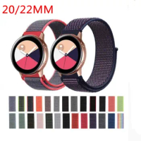 100pcs 20 22mm watch band For Samsung Gear s3 Frontier s2 galaxy watch 46mm 42mm sport nylon amazfit bip huawei watch gt strap