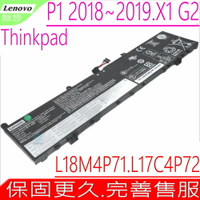 LENOVO L17C4P72 L17M4P72 電池(原裝)-聯想 ThinkPad X1 G1 Gen 1 X1 G2 Gen 2 P1 G1 Gen 1 P1 G2 Gen 2  01AY911 01YU99 L18M4P71