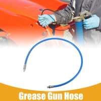 X Autohaux 30/40/50cm-180cm Grease Gun Hose Extension for Hand and Air Powered Grease Guns Connector Trailer Flex Grease Hose