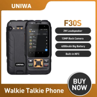 UNIWA F30S Dual Version Zello Walkie Talkie Smartphone FDD-LTE 4G GPS 1GB+8GB Android 8.1 Quad Core Dual Camera Mobile Phone