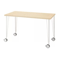 MITTCIRKEL/KRILLE 書桌/工作桌, 松木效果 白色, 120x60 公分