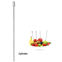 Tusukan Buah Cocktail Pick Garnish Decoration Stainless Steel 304 Sphere