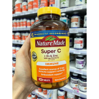 美國Nature Made 維他命C+D3+鋅 200片 