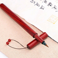 軟筆鋼筆式毛筆純狼毫小楷成人書法筆多功能便攜式軟頭實木中國風自動吸墨