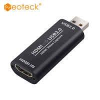Neoteck Video Capture Card HDMI-Compatible to USB 2.0 Video Grabber Record Box 1080P HD For Camera Recording Live Streaming
