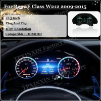 Digital LCD Virtual Cluster Cockpit Android For Mercedes Benz E Class W212 2009 2010 2011 2012-2015 Dashboard Panel Speed Meters
