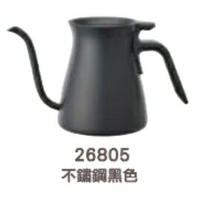 金時代書香咖啡 KINTO POUR OVER 手沖壺系列 900ml  不銹鋼黑色 KINTO-26805-BK