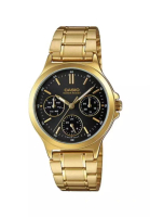 Casio Watches Casio Women's Analog Watch LTP-V300G-1A Gold Stainless Steel Band Watch for ladies