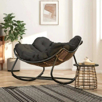 Kerusi Goyang, Gaya Nordic, Kerusi Balkoni Rumah, Kerusi Ruang Tamu Malas, Kerusi Berbaring, Kerusi 
