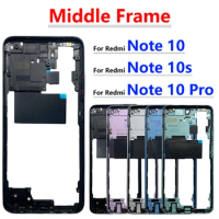 For Xiaomi Redmi Note 10 / Note 10s / Note 10 Pro Middle Frame Holder Housing Replacement Repair Parts