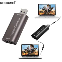 4K 30hz HDMI Video Capture Card HDMI-compatible To USB 2.0 Recorder for Live Streaming Plate Camera Switch Game Recording
