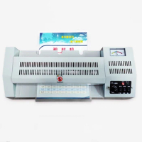 A2 Photo Laminator Professional Thermal Office Home Hot Cold Film Laminating Document Photo Film Roll Laminator