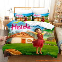 Heidi The Girl From The Alps Bedding Set Single Twin Full Queen King Size Bed Set Adult Kid Bedroom Duvetcover Sets 3D Anime
