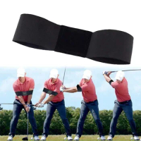 Hot Sale Professional Elastic Golf Swing Trainer Arm Band Belt Gesture Alignment Training Aid for Practicing Guide