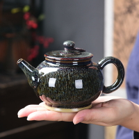 禪意茶壺家用陶瓷功夫茶具紅茶普洱泡茶壺日式簡約大單壺建盞茶壺