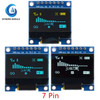 0.96" OLED Display Module 7 Pin 128*64 12864 LCD Screen IIC I2C Interface White/Blue/Yellow Controller For Arduino