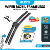 Wiper Mobil Frameless Universal 1 Set Kiri dan Kanan Bonus Stiker Anti Embun Pembersih Kaca Depan Mo