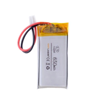 3.7V 650mAh Battery JST PH 2.0mm 2 pin 602248 Lithium Polymer LiPo Rechargeable cells li ion For Mp3 GPS Vedio game speaker