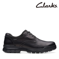 Clarks 男鞋 Rockie Walk GTX 防水寬楦輕量圓頭休閒鞋(CLM73464C)
