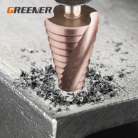 GREENERY High Speed Steel Wood Hole Cutter Cone Drill HSS Titanium Reaming Drill Bit 4-12 4-20 4-32 Drilling Power Tools Metal