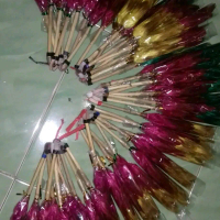 kemoceng mini bulu ayam isi 40 pcs panjang 30 cm + plastik kawat warna