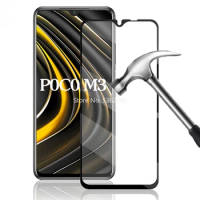 Protection Tempered Glass for Xiaomi POCO M3 M 3 Screen Protector Case on Xiamoi Ksiomi Xiaomei Xaomi POCO X3 Lite Light X 3 NFC
