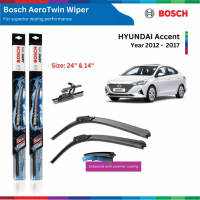 Bộ gạt mưa BOSCH AeroTwin 24 - 16 inch, HYUNDAI Accent đời xe 2012 đến nay, bộ gạt nước Accent