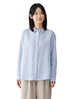 เสื้อเชิ้ตผู้หญิง คอปก แขนยาว ผ้าลินิน รุ่น BC2PVA6S