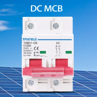 2P DC 600V Solar Mini Circuit Breaker Battery Switch 125A 100A DC MCB for Photovoltaic PV System