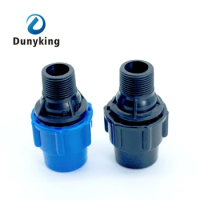 Plastic PE Tap Water Irrigation Water Pipe Quick Connector Female Male Thread to Pipe 20mm 25mm 32mm 40mm 50mm 63mm
