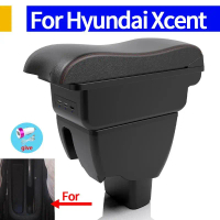 Hộp Tay Vịn, Cho Hyundai Xcent, Mở Hai Cửa, Có Màn Hình Cảm Ứng 3USB, Trung Tâm Bảng Điều Khiển Lưu 