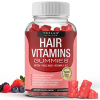 Hair Vitamins Biotin Gummies (5000 mg) Supplement for Hair Skin & Nails Growth Support