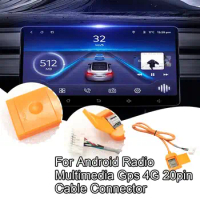 1pcs Sim Card Slot Adapter For Android Radio Multimedia Gps 4g 20pin Cable Connector Car Accsesories Wires Replancement Par D9z4