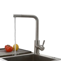SUS 304 Stainless Steel Modern Design Pull out Kitchen Faucet Water Sink Mixer