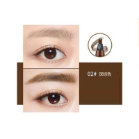 2支四叉眉筆初學者防水防汗持久不脫色（02#）（深棕色）#XN80_014_028