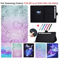 SM-T860 SM-T865 For Funda Samsung Galaxy Tab S6 Cover 10.5 inch Tablet Case PU Leather TPU Shell For Samsung Tab S6 10 5 Caqa