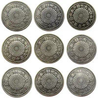 JP(84)-JP(92) Japan Taisho 11/12/13/14/15 Year Showa 7/10/12/13 Year 50 Sen Silver Plated Coin Copy