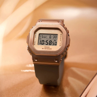【CASIO 卡西歐】G-SHOCK 古銅金 工業風電子錶(GM-S5600BR-5)
