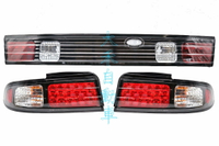 大禾自動車 LED 黑框尾燈+中飾板 適用 NISSAN SILVIA S14 93~98
