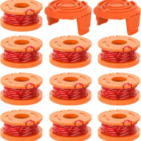 Trimmer Spool Line for Worx,12 Pack WA0010 Edger Spools Replacement for Worx Suitable for Worx String Trimmers Garden Tools