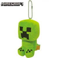 Minecraft - 日本 Minecraft Creeper 苦力怕 玩具毛公仔鑰匙扣 爬行者 小物配件 公仔 / 鎖匙扣 / 匙扣吊飾 / 鑰匙扣 平行進口