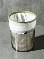 【滿388出貨】家用壓圈透明輕奢簡約垃圾桶辦公室紙簍客廳臥室衛生間宿舍垃圾筒